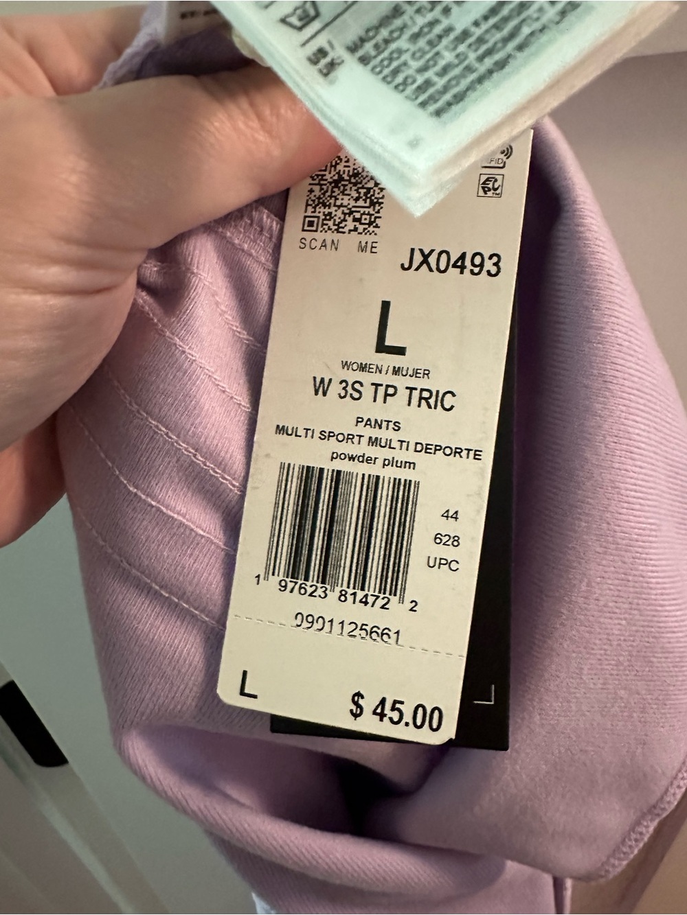adidas Lavender Track Joggers with Side Stripes - Picture 5 of 6